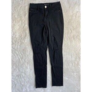 BooHoo Womens Size 6 Black Jeans Skinny Stretch Ripped Torn Distressed